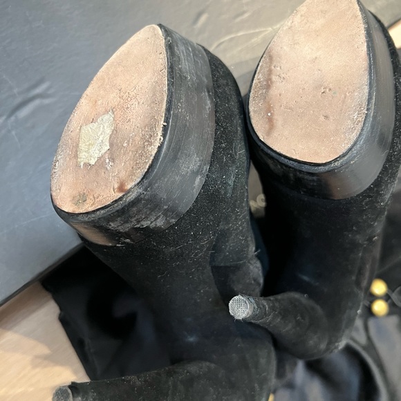 Rachel Zoe brigette stretch suede thigh high boots - Picture 5 of 7